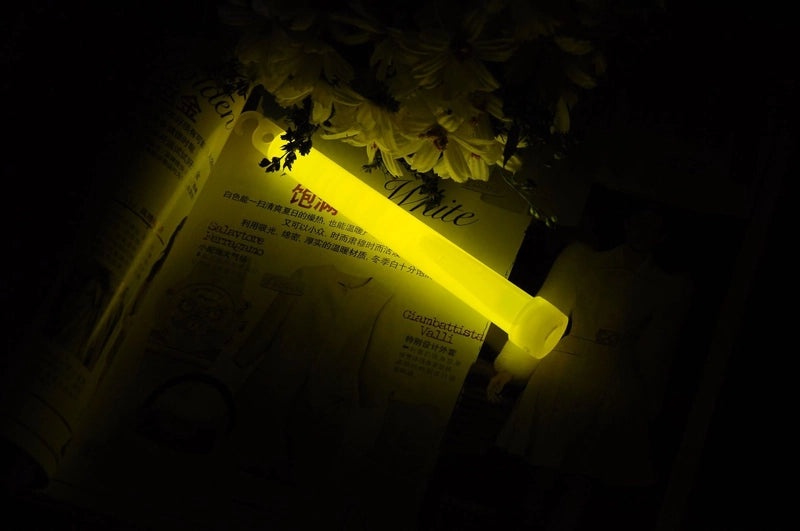 6-inch Fluorescent Glow Stick with Hook for Outdoor Camping Emergency Night Light|Outdoor Recreation & Camping Gear