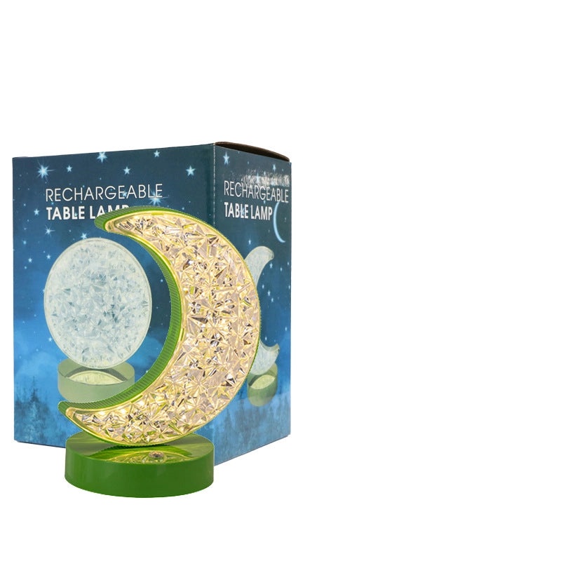 LED Stars and Moon Table Lamp Touch Rechargeable Bedside Night Light Small Modern Bedroom Decor|Home Lighting