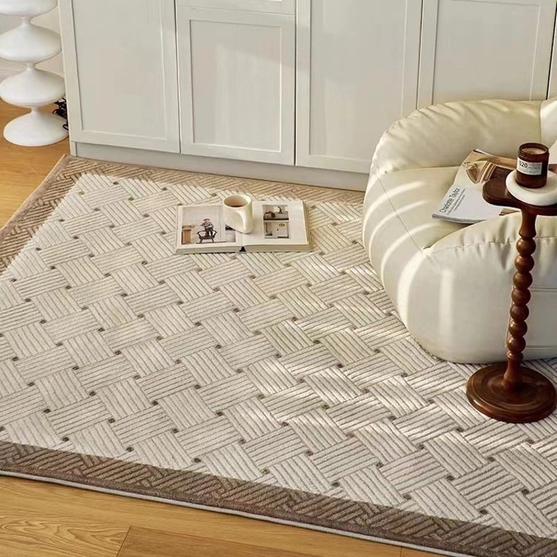 Japanese Wool Blend Short Hair Carpet for Living Room Bedroom Coffee Table Area Rug|Home Decor & Rugs