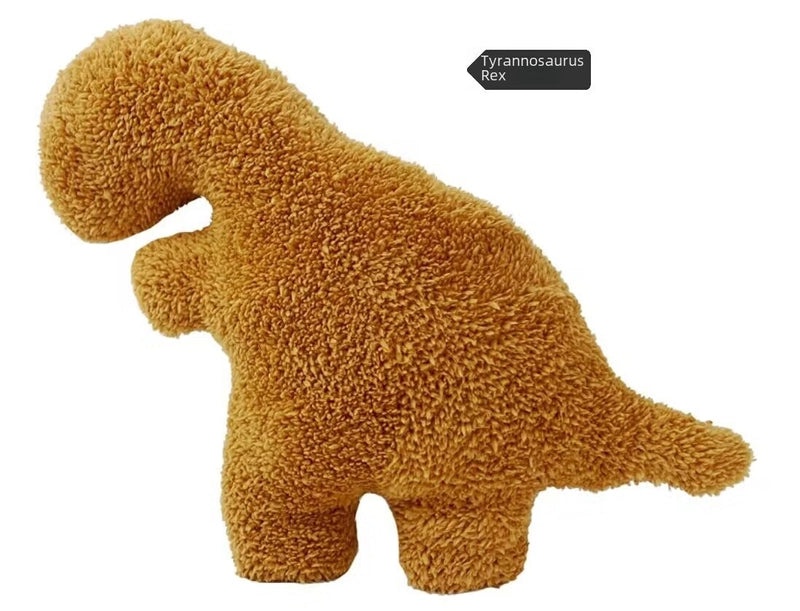Dinosaur Nugget Plush Pillow Soft Stegosaurus Chicken Nugget Stuffed Doll Toy | Plush Toys & Pillows