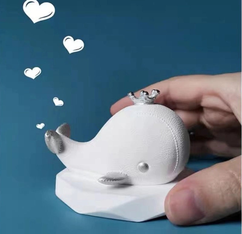 Creative Whale Aromatherapy Ornament Fire-Free Essential Oil Diffuser Cute Desktop Air Purifier|Home Decor & Aromatherapy