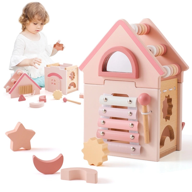 Wooden Educational Stacking Rocket Toy for Boys and Girls | Early Learning Toys