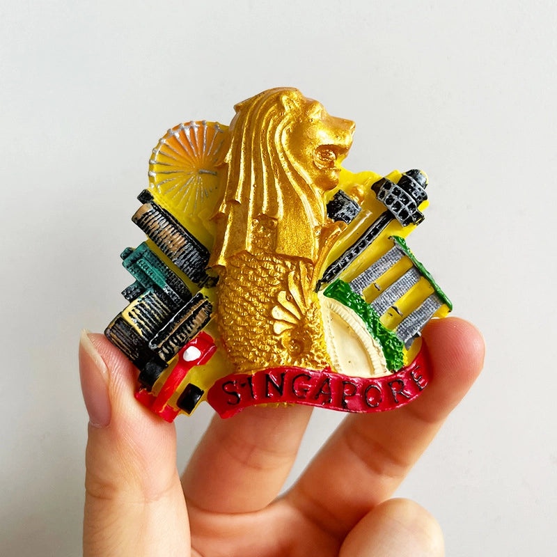 3D Travel Refrigerator Magnet Stickers Europe Cities Souvenirs Creative Tourist Gifts|Home Decor & Magnets