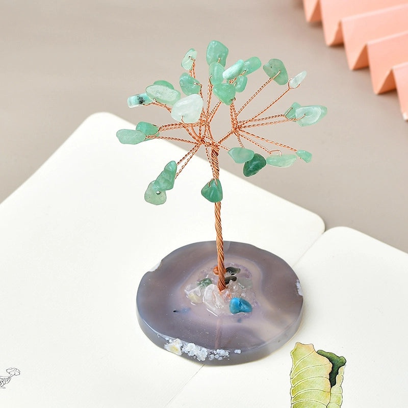 Elegant Minimalist Amethyst Crystal Tree Ornament|Home Decor & Artificial Decorations