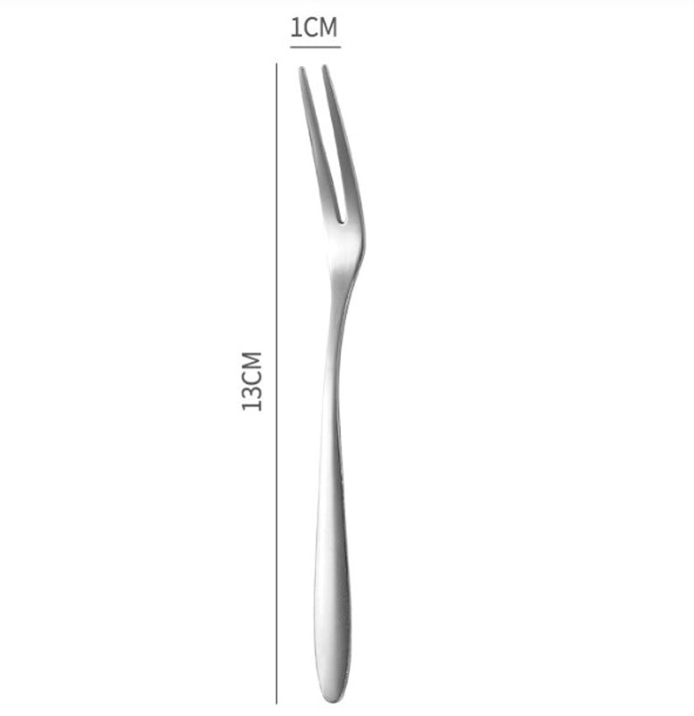 Stainless Steel Fruit Fork in Solid Color for Casual Dining|Kitchen & Dining Utensils