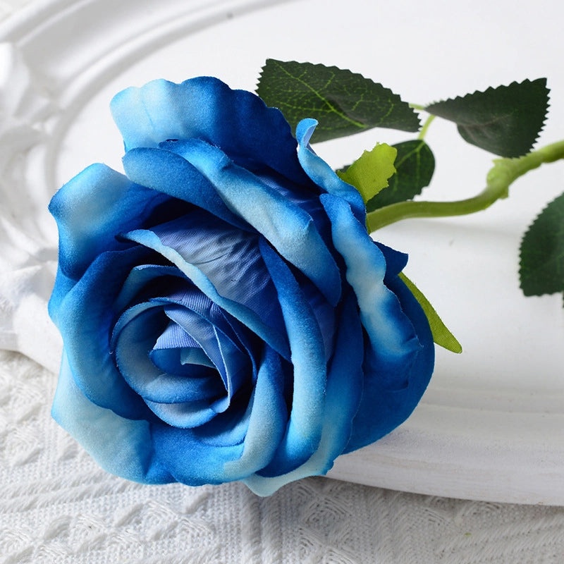 Artificial Rose Single Stem Flannel Flower for Home Wedding Valentine's Day Decoration|Home Decor & Wedding Accessories