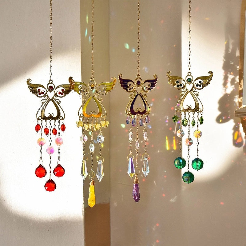 Elegant Angel Crystal Pendant Wall Art for Minimalist Home Decor|Wall Art