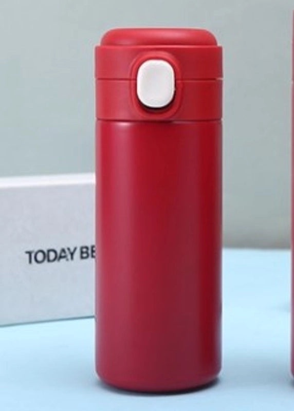 Stylish Solid Color Stainless Steel Water Bottle for Casual Vacation Use | Travel & Outdoor Accessories