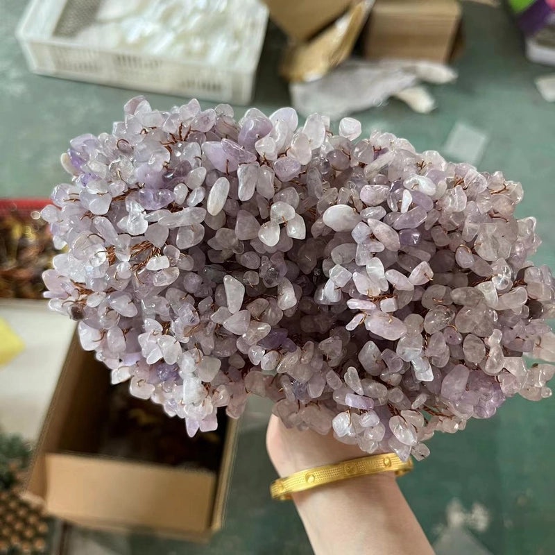Irregular Rose Quartz Crystal Gravel Artificial Decorations Modern and Classic Style|Home Decor Accessories