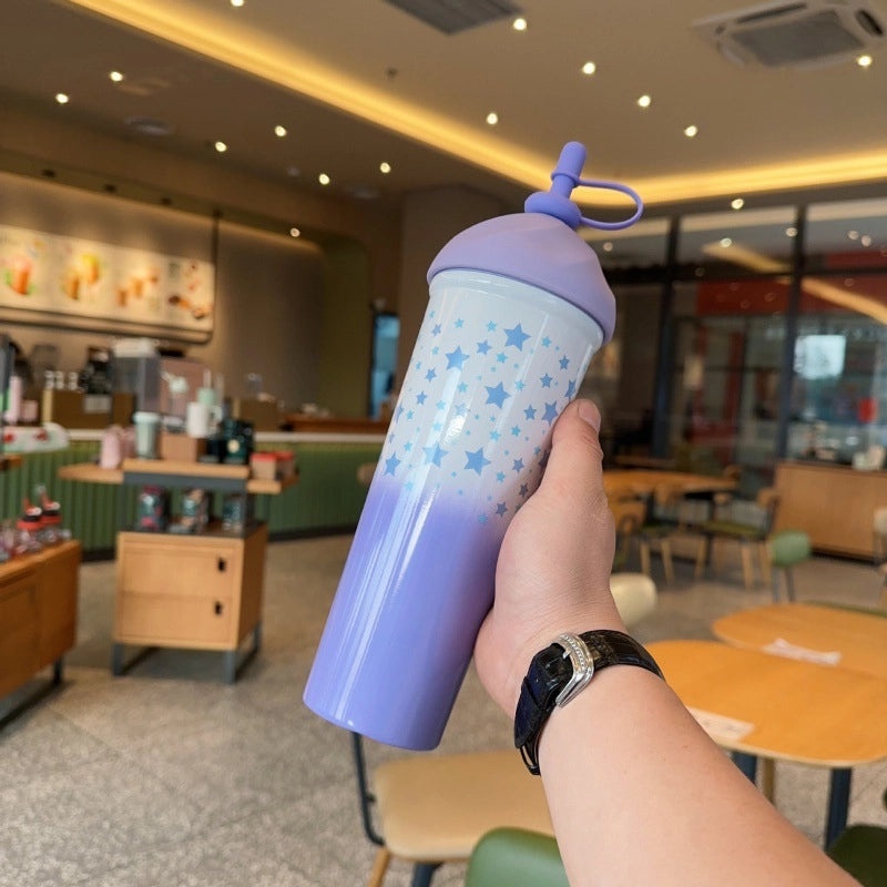 Cute Cartoon Star PC Thermos Mug 1 Piece | Drinkware & Thermoses