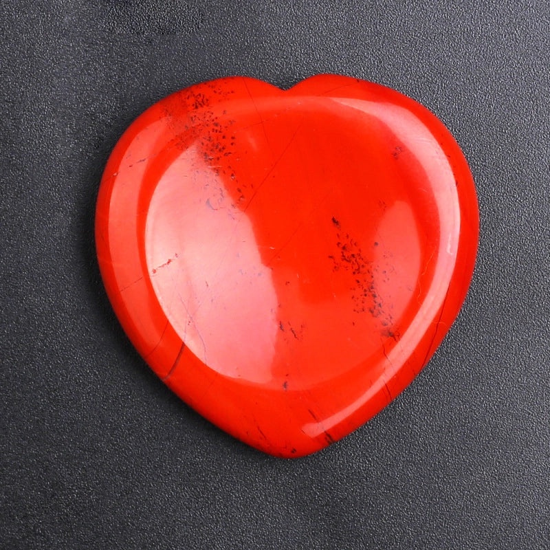Retro Minimalist Heart Shaped Jade Stone Gem N2683-Y09 | Jewelry & Accessories