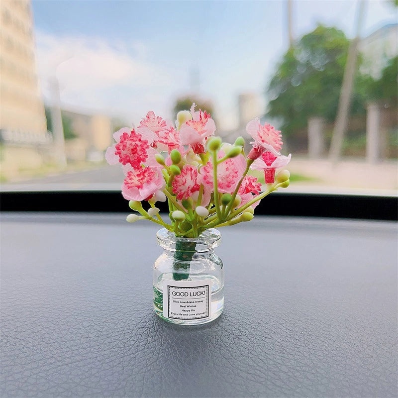 Elegant Minimalist Flower Glass Ornaments for Women|Home Decor Accessories