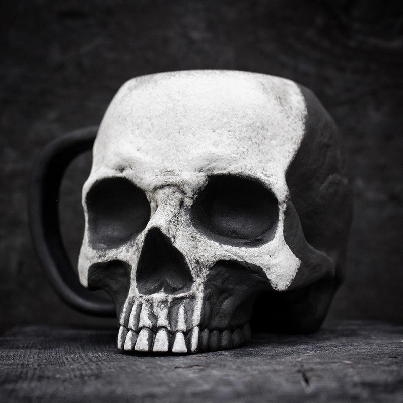 Punk Skull Resin Mug for Christmas, Valentine’s Day & New Year | Home & Kitchen Accessories
