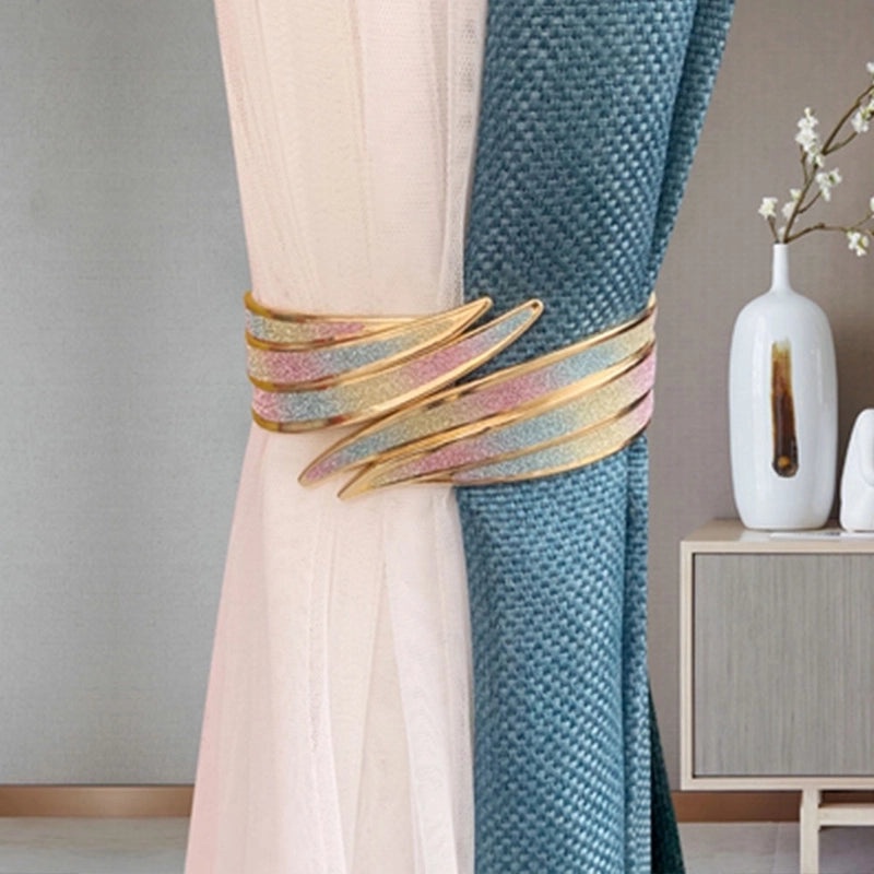 Elegant Solid Color Geometric Alloy Curtain Tiebacks|Home Decor Accessories