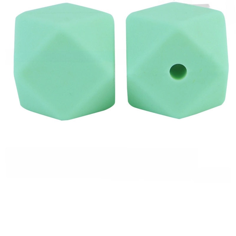 17mm Silicone Octagonal Beads for Pacifier Chains DIY Accessories | Baby & Mom Essentials