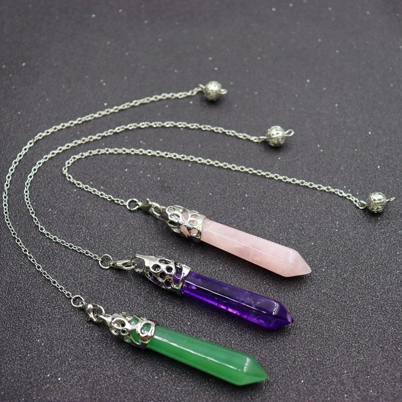 Ethnic Color Block Crystal Stone Pendant Decorative Jewelry|Fashion Accessories