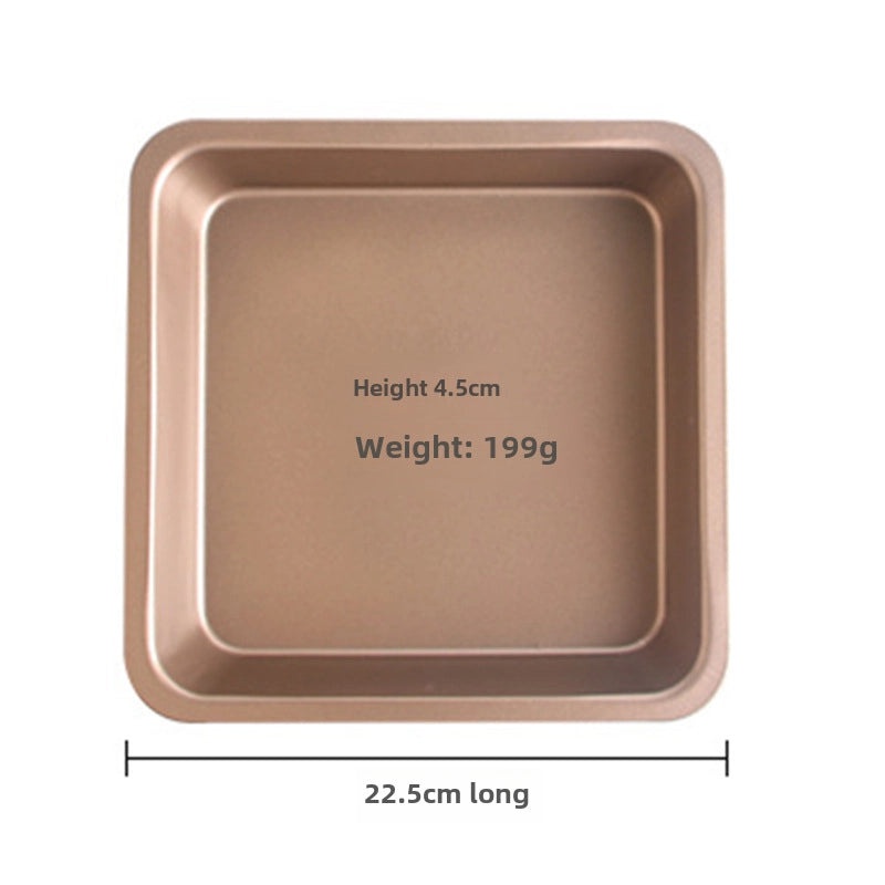 Non-stick Thickened Golden Baking Tray Set for Oven Pizza Bread Cake Novice Friendly|Kitchen Bakeware