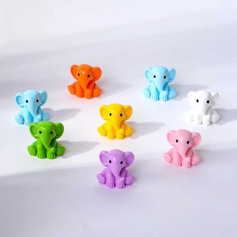 Mini Elephant Resin Figurine Cute Animal Desktop Ornament Micro Landscape Decoration|Home Decor Accessories