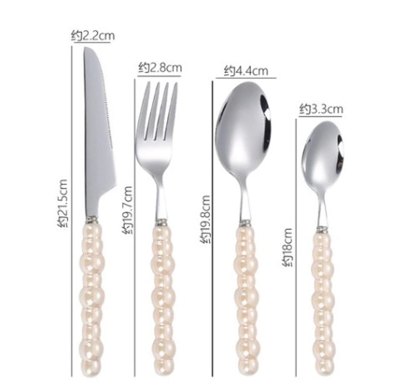 Baroque Style Solid Color Stainless Steel Cutlery Single Piece|Kitchen & Dining Tableware