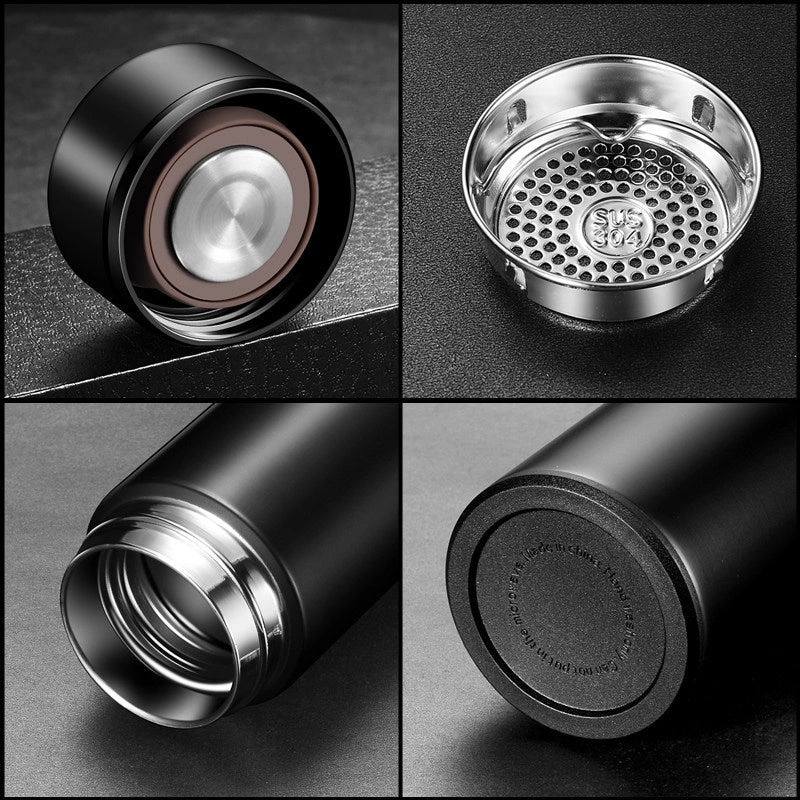 Solid Color 304/201 Stainless Steel Thermos Cup - Durable Casual Insulated Drinkware|Drinkware & Thermoses