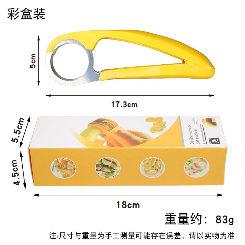 Banana Slicer Stainless Steel Fruit Cutter Sausage and Ham Knife Kitchen Tool|Kitchen Gadgets