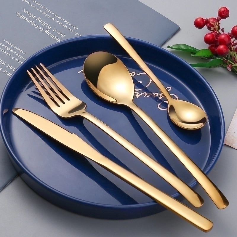 Elegant Minimalist Stainless Steel Flatware Set|Dining & Kitchenware