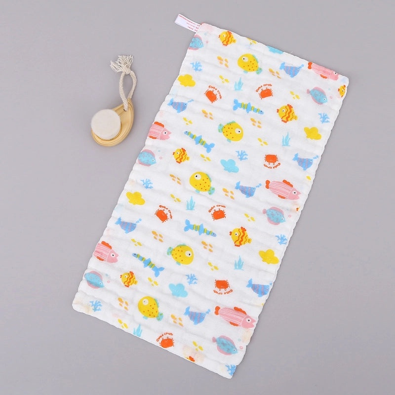 Adorable Cartoon Cotton Baby Burp Cloths Soft Absorbent Accessories for Newborns|Baby Accessories