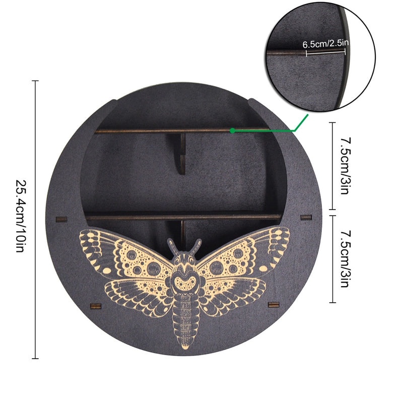 Vintage Moon Basswood Organizer Rack 1 Pc|Home Storage & Organization