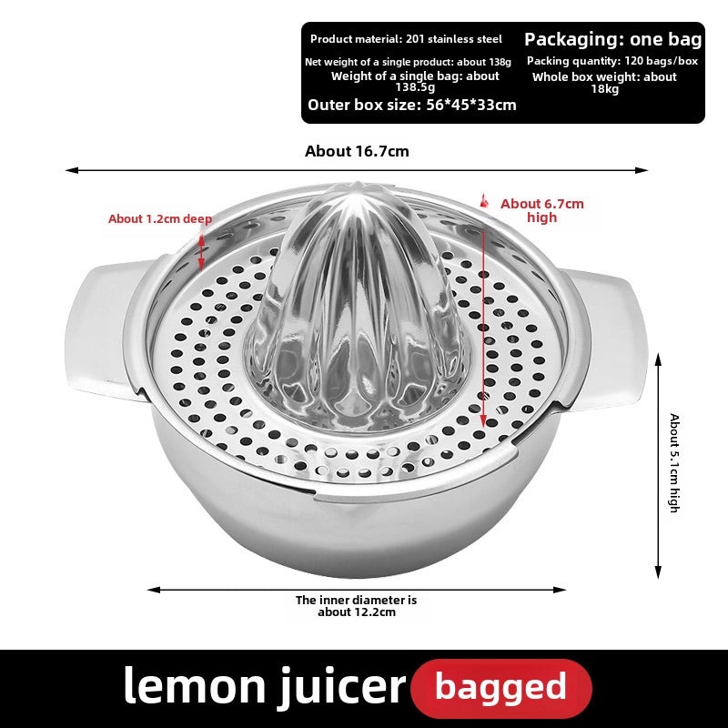 Manual 304 Stainless Steel Lemon Juicer Small Portable Orange Juicer for Household Use|Kitchen Tools & Gadgets