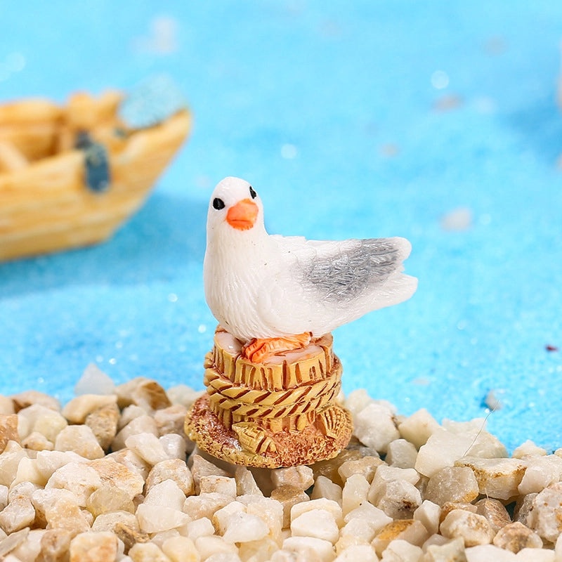 Cute Cartoon Style Castle Starfish Bird Resin Figurines|Home Decor Ornaments