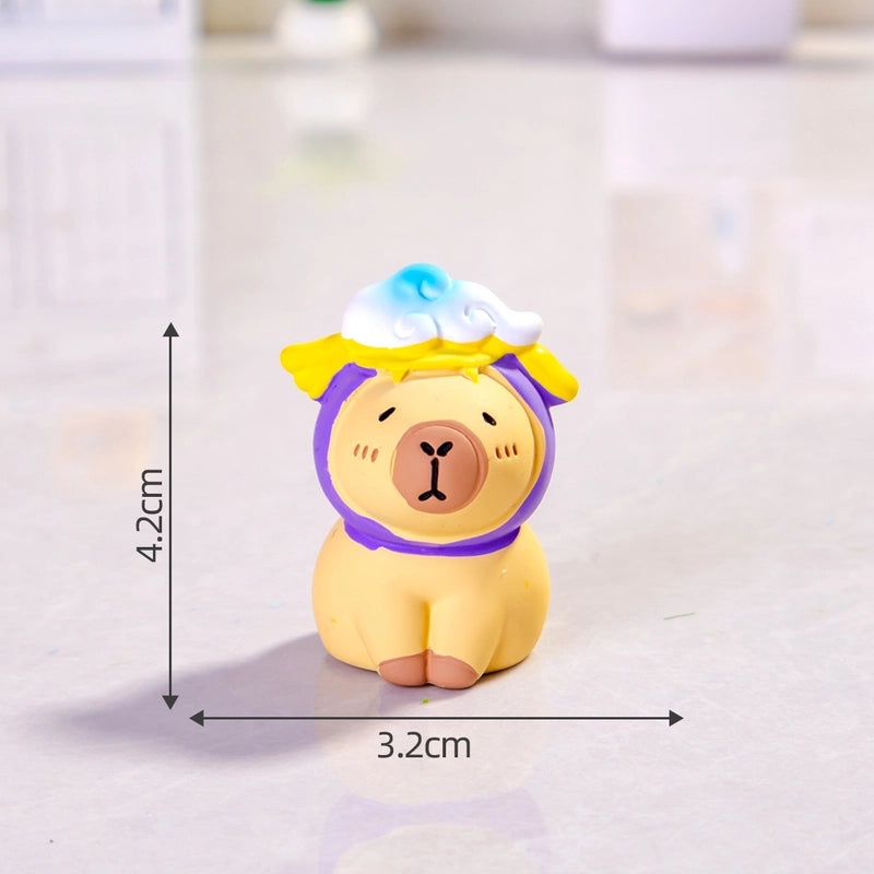 Realistic Capybara Figurine Resin Animal Model Toy | Animal Figurines & Collectibles