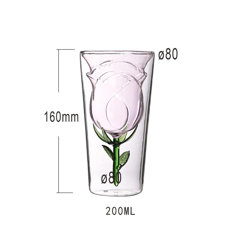 Adorable Flamingo Design Glass Wine Goblet 1 Piece|Drinkware & Bar Accessories