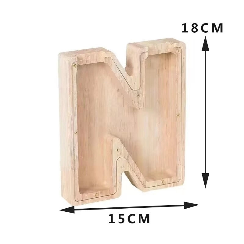 Piggy Bank Wooden Letter Toy for Kids | Educational Wooden Toys