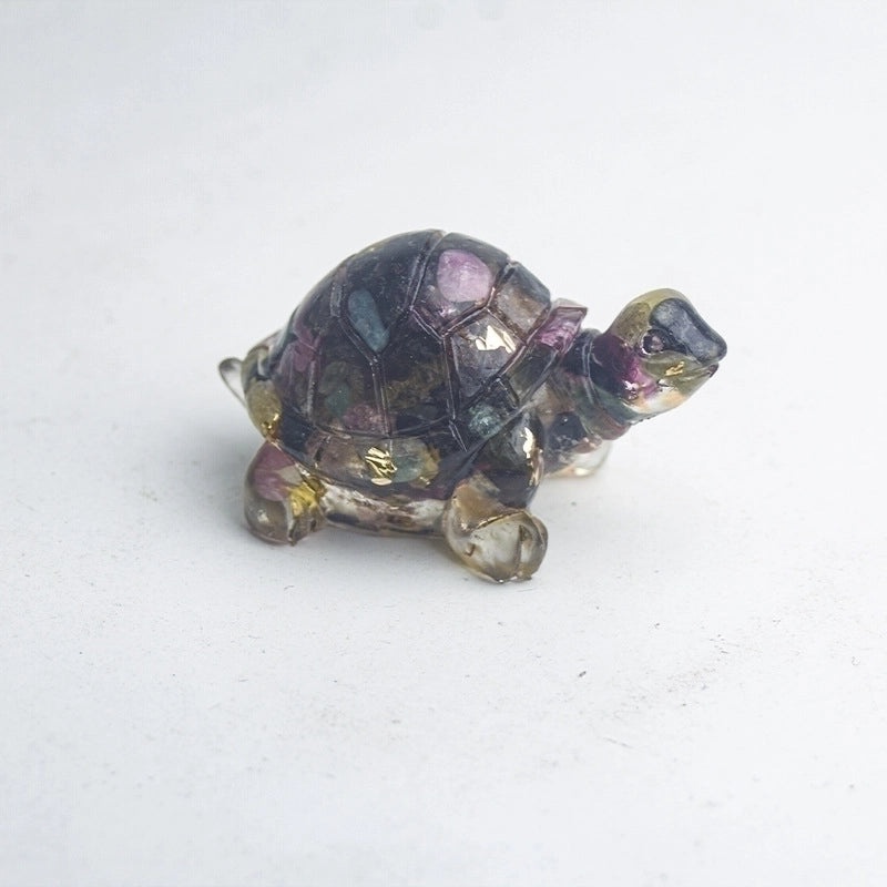 Cute Cartoon Tortoise Resin Figurine | Home Decor & Ornaments