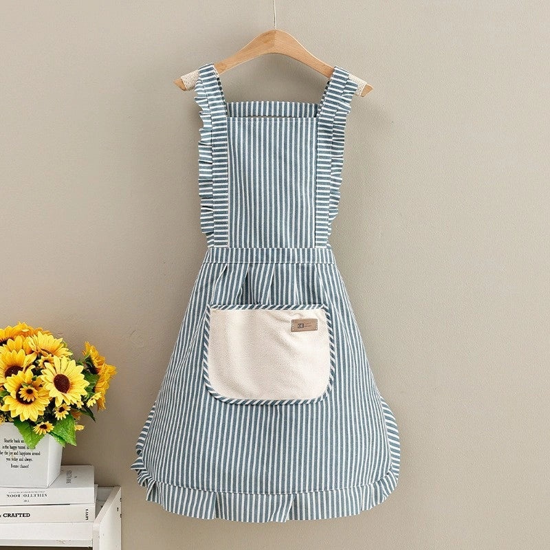 Charming Vintage Floral Polyester Apron for Women | Kitchen Aprons & Cooking Accessories