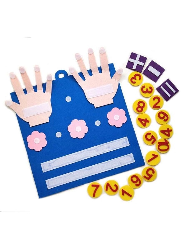 Hands-On Felt Math Finger Board for Digital Addition and Subtraction Early Education Toy | Educational Toys & Learning Aids