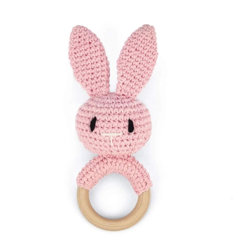 Baby Crochet Animal Rattle Soft Knitted Cartoon Doll Teething Toy for Infant Comfort|Baby Toys & Teethers