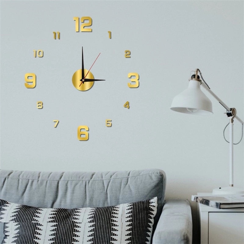 Stylish Round Acrylic Wall Clock for Modern Home Decor|Home Decor & Clocks