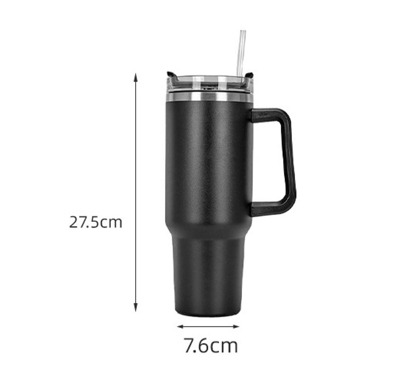 Preppy Casual Elegant Solid Color Stainless Steel Thermos Cup with Silicone Sleeve 350ml | Home & Kitchen Drinkware