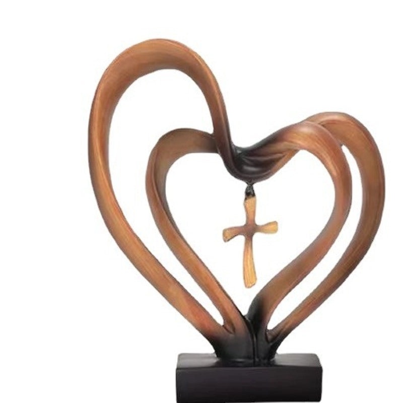 Elegant Heart-Shaped Resin Charm for Home Decor | Home & Living Ornaments