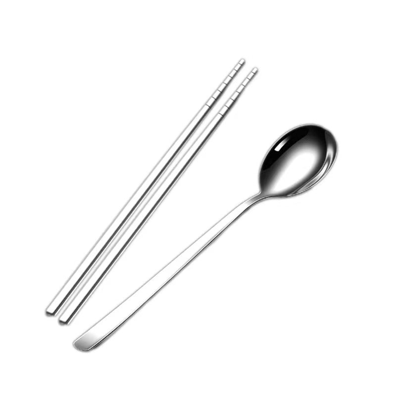 304 Stainless Steel Double-layer Insulated Lunch Box with Lid Portable Sealed Multi-compartment Food Container|Lunch Boxes & Containers