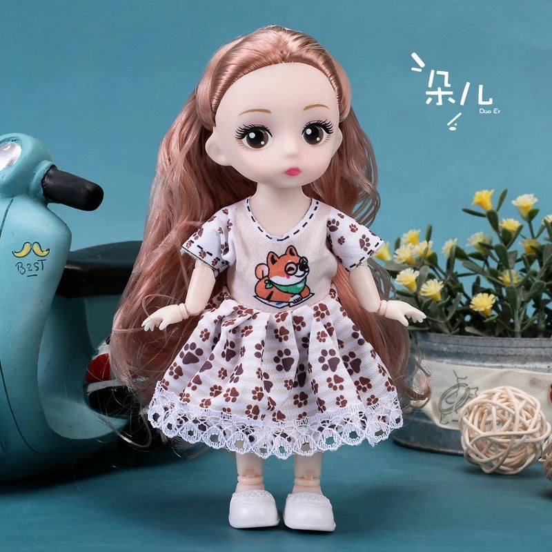 100 Mini 17cm BJD Girl Dolls Princess Toys for Kids Bulk Set|Children's Toys