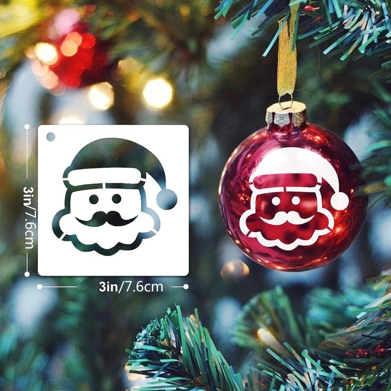 Christmas Santa Claus Bow Knot Snowflake Decorative Plastic Toys | Holiday Decorations