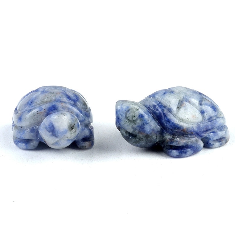 Adorable Tortoise Agate Tiger Eye Opal Decorative Figurines|Home Decor & Collectibles