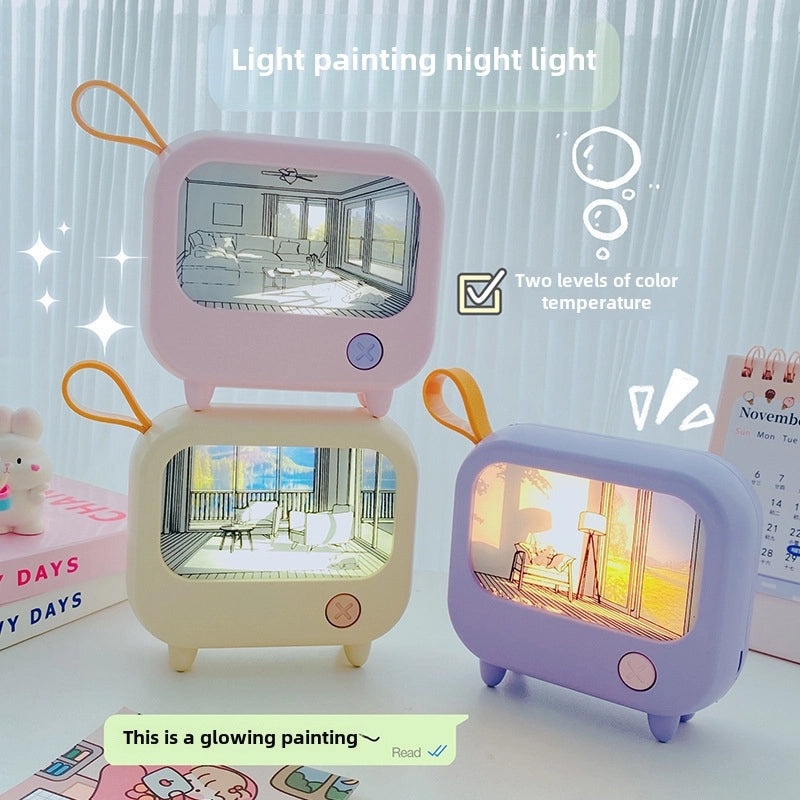 Rechargeable Light Painting Night Light for Kids|Children's Bedroom Lighting