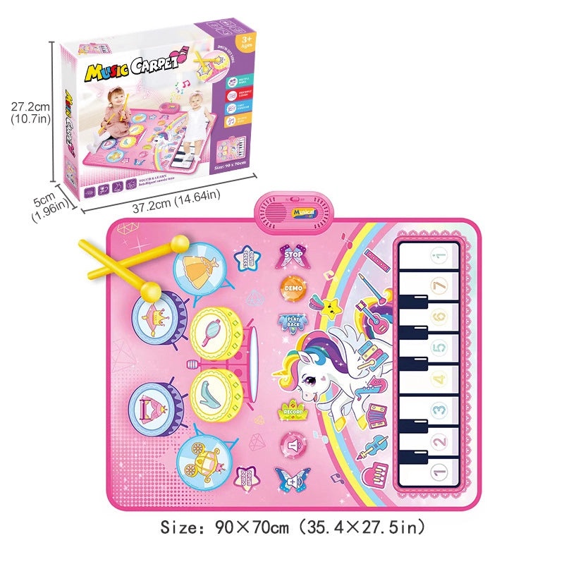 Early Learning Drum and Piano Music Blanket for Babies|Educational Toys