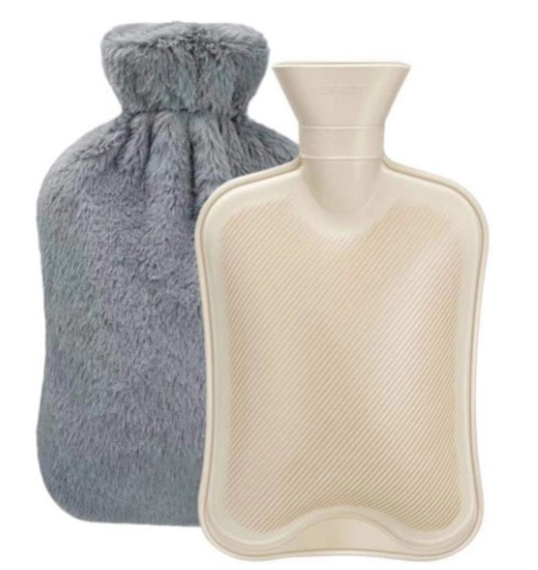 Plush Water-Injected Rubber Hot Water Bag for Winter Warmth Hand Warmer Heat Pack for Back Neck Shoulder Baby|Home & Garden Accessories