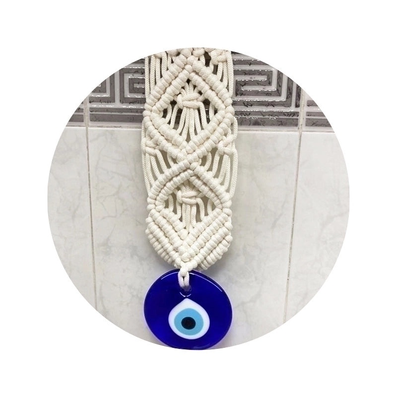 Minimalist Devil's Eye Cotton Thread Necklace Pendant | Jewelry & Accessories