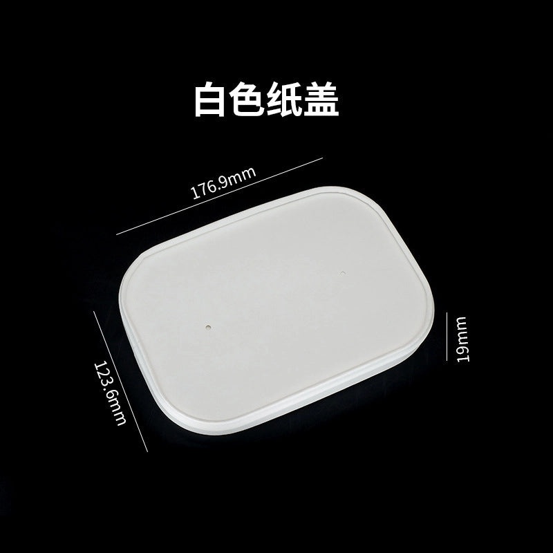 Disposable Kraft Paper Square Bowl Rectangular Lunch Box for Takeout Picnic Food Packaging|Eco-friendly Disposable Tableware