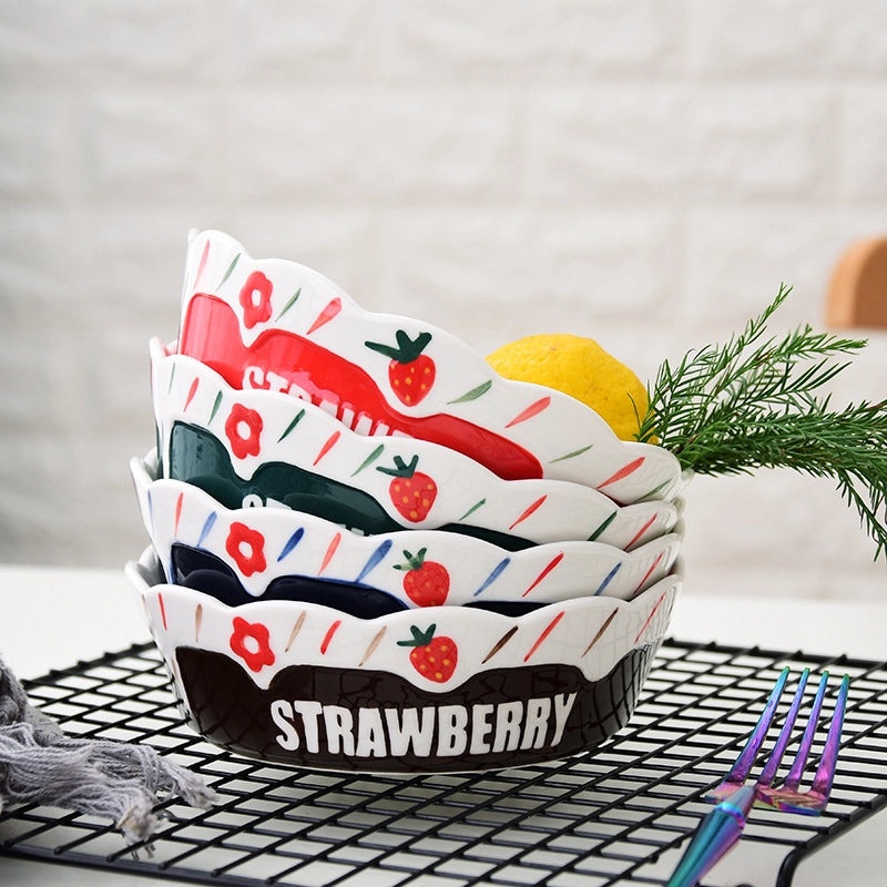 Charming Floral Porcelain Plate Single Piece|Tableware & Dining